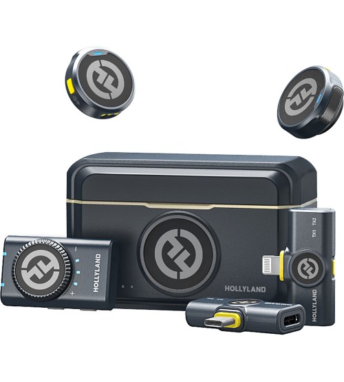 Hollyland LARK M2 DUO 2-Person Wireless Combo Microphone System Hollyland LARK M2 DUO 2-Person Wireless Combo Microphone System